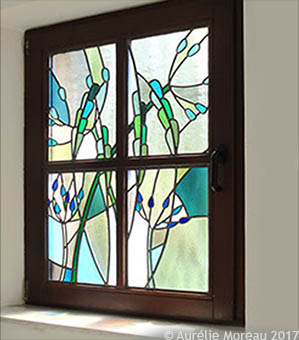 Vitrail de fenêtre, Champs 1.